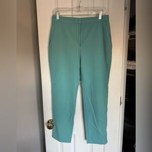 Zara high-rise slacks, teal